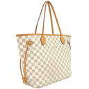 ルイヴィトン LOUIS VUITTON ネヴァーフル MM N51107 ダミエアズール ダミエアズールキャンバス トートバッグ ゴールド金具 白