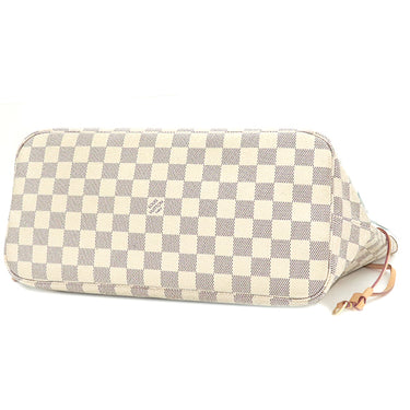 ルイヴィトン LOUIS VUITTON ネヴァーフル MM N51107 ダミエアズール ダミエアズールキャンバス トートバッグ ゴールド金具 白