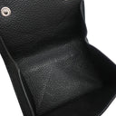 サンローラン SAINT LAURENT コンパクト ウォレット 678272 ブラック レザー 三つ折り財布 シルバー金具 3つ折り ミニ財布 黒