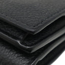 サンローラン SAINT LAURENT コンパクト ウォレット 678272 ブラック レザー 三つ折り財布 シルバー金具 3つ折り ミニ財布 黒