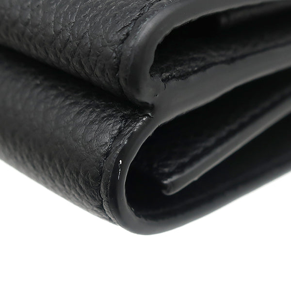 サンローラン　三つ折り財布　ブラック サンローラン SAINT LAURENT コンパクト ウォレット 678272 ブラック