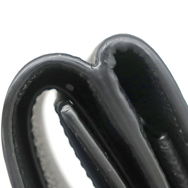 サンローラン SAINT LAURENT コンパクト ウォレット 678272 ブラック レザー 三つ折り財布 シルバー金具 3つ折り ミニ財布 黒