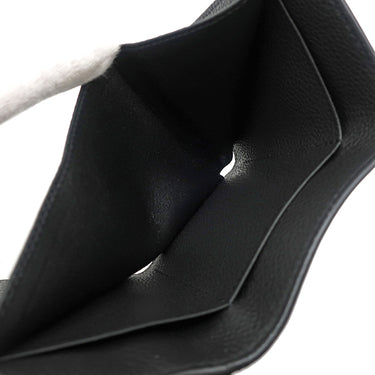 サンローラン SAINT LAURENT コンパクト ウォレット 678272 ブラック レザー 三つ折り財布 シルバー金具 3つ折り ミニ財布 黒