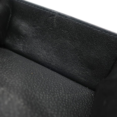 サンローラン SAINT LAURENT コンパクト ウォレット 678272 ブラック レザー 三つ折り財布 シルバー金具 3つ折り ミニ財布 黒