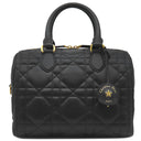 クリスチャン・ディオール Christian Dior グルーヴ 25 ミディアム M1365UBOL_M900 ブラック カーフ 2WAYバッグ ゴールド金具 黒 マクロカナージュ ショルダー