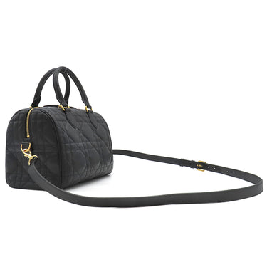 クリスチャン・ディオール Christian Dior グルーヴ 25 ミディアム M1365UBOL_M900 ブラック カーフ 2WAYバッグ ゴールド金具 黒 マクロカナージュ ショルダー