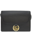 グッチ GUCCI GGマーモント 589474 ブラック レザー ショルダーバッグ ゴールド金具 黒