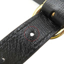 グッチ GUCCI GGマーモント 589474 ブラック レザー ショルダーバッグ ゴールド金具 黒