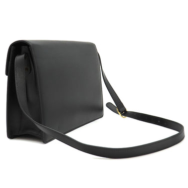 グッチ GUCCI GGマーモント 589474 ブラック レザー ショルダーバッグ ゴールド金具 黒