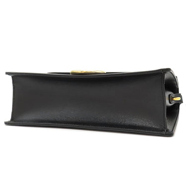 グッチ GUCCI GGマーモント 589474 ブラック レザー ショルダーバッグ ゴールド金具 黒