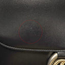 グッチ GUCCI GGマーモント 589474 ブラック レザー ショルダーバッグ ゴールド金具 黒