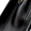 グッチ GUCCI GGマーモント 589474 ブラック レザー ショルダーバッグ ゴールド金具 黒