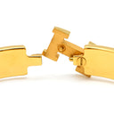 エルメス HERMES クリックH GM オレンジ×ゴールド GP エナメル ブレスレット ゴールド金具 Hブレス クリッククラック