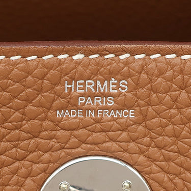 エルメス HERMES リンディ26 ゴールド トリヨンクレマンス 2WAYバッグ シルバー金具 茶