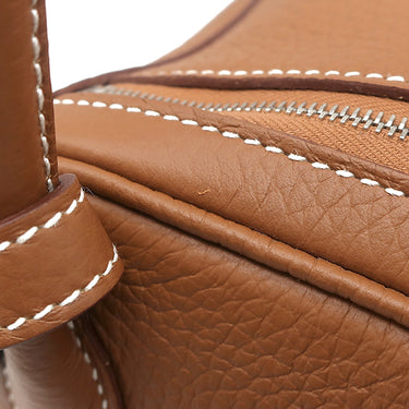 エルメス HERMES リンディ26 ゴールド トリヨンクレマンス 2WAYバッグ シルバー金具 茶