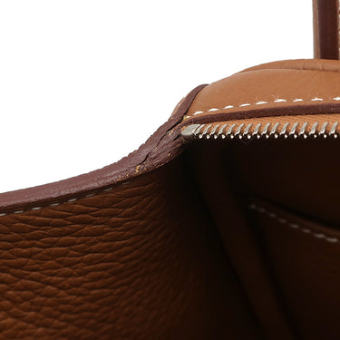 エルメス HERMES リンディ26 ゴールド トリヨンクレマンス 2WAYバッグ シルバー金具 茶