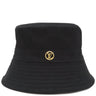 ルイヴィトン LOUIS VUITTON バケットハット LV マイン リバーシブル M7961M ノワール コットン ポリエステル ハット ゴールド金具 黒 白ロゴ