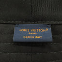 ルイヴィトン LOUIS VUITTON バケットハット LV マイン リバーシブル M7961M ノワール コットン ポリエステル ハット ゴールド金具 黒 白ロゴ