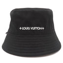 ルイヴィトン LOUIS VUITTON バケットハット LV マイン リバーシブル M7961M ノワール コットン ポリエステル ハット ゴールド金具 黒 白ロゴ
