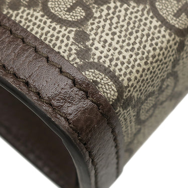 グッチ GUCCI スーパー ミニバッグ 772317 ベージュ×エボニー GGスプリームキャンバス 2WAYバッグ ゴールド金具 茶 ハンドバッグ ショルダー