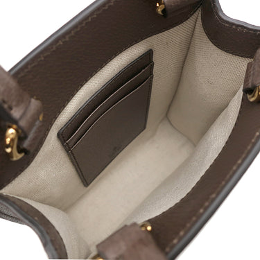 グッチ GUCCI スーパー ミニバッグ 772317 ベージュ×エボニー GGスプリームキャンバス 2WAYバッグ ゴールド金具 茶 ハンドバッグ ショルダー