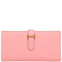 エルメス HERMES ベアンスフレ ローズコンフェッティ ヴォーエプソン 長財布 ゴールド金具 二つ折り財布