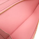 エルメス HERMES ベアンスフレ ローズコンフェッティ ヴォーエプソン 長財布 ゴールド金具 二つ折り財布