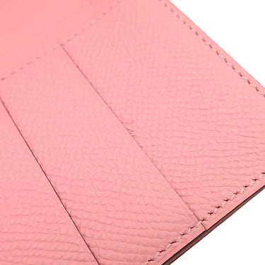 エルメス HERMES ベアンスフレ ローズコンフェッティ ヴォーエプソン 長財布 ゴールド金具 二つ折り財布