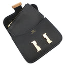 エルメス HERMES コンスタンス スリム ウォレット ブラック ヴォーエプソン 二つ折り財布 ローズゴールド金具 新品 未使用 黒 RG金具 PG金具