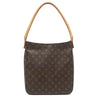 ルイヴィトン LOUIS VUITTON ルーピング GM M51145 モノグラム モノグラムキャンバス ショルダーバッグ ゴールド金具 茶 肩掛け