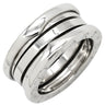 ブルガリ BVLGARI ビーゼロワン B-zero1 3バンドリング ホワイトゴールド K18WG #49(JP9) リング 指輪 Au750 18K 18金 8.5号