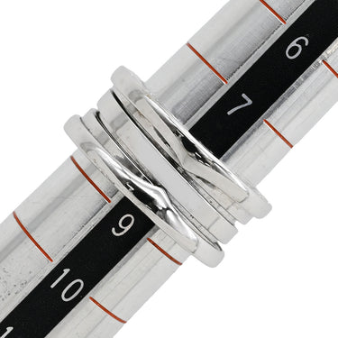 ブルガリ BVLGARI ビーゼロワン B-zero1 3バンドリング ホワイトゴールド K18WG #49(JP9) リング 指輪 Au750 18K 18金 8.5号