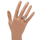 ブルガリ BVLGARI ビーゼロワン B-zero1 3バンドリング ホワイトゴールド K18WG #49(JP9) リング 指輪 Au750 18K 18金 8.5号