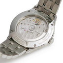 腕時計 ボーム&メルシエ BAUME&MERCIER クリフトン ボーマティック M0A10400 自動巻き メンズ 新品同様 白 デイト バー シースルーバック