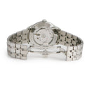 腕時計 ボーム&メルシエ BAUME&MERCIER クリフトン ボーマティック M0A10400 自動巻き メンズ 新品同様 白 デイト バー シースルーバック