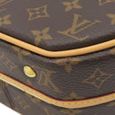 ルイヴィトン LOUIS VUITTON プティット ボワット シャポール M43514 モノグラム モノグラムキャンバス 2WAYバッグ ゴールド金具 茶 ショルダー