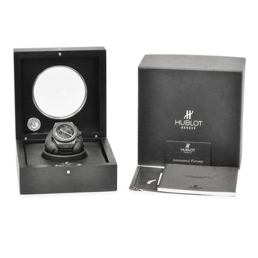 腕時計 ウブロ HUBLOT キングパワー フドロワイヤント オールブラック 715.CI.1110.RX 自動巻き メンズ OH済 クロノグラフ 限定