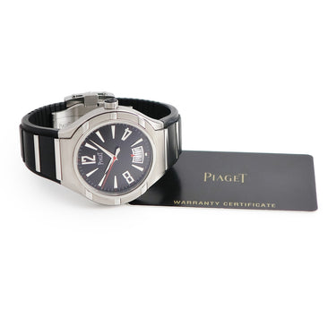 腕時計 ピアジェ PIAGET ポロ 45 G0A34011 自動巻き メンズ ブラック 黒 バー アラビア デイト Ti×SS