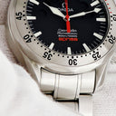 腕時計 オメガ OMEGA シーマスター アプネアマイヨール 2595.50 自動巻き メンズ ブラック レッド 黒 赤 ジャックマイヨール