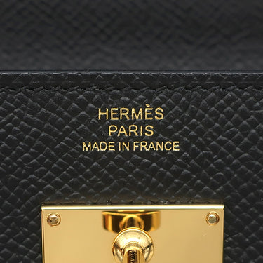 エルメス HERMES ケリーウォレット ロング トゥーゴー ブラック ヴォーエプソン 長財布 ゴールド金具 黒 ショルダー