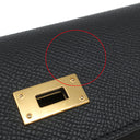 エルメス HERMES ケリーウォレット ロング トゥーゴー ブラック ヴォーエプソン 長財布 ゴールド金具 黒 ショルダー