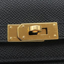 エルメス HERMES ケリーウォレット ロング トゥーゴー ブラック ヴォーエプソン 長財布 ゴールド金具 黒 ショルダー