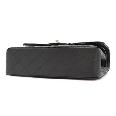 シャネル CHANEL マトラッセ 23 Wチェーン ブラック キャビアスキン ショルダーバッグ シルバー金具 黒 ダブルフラップ ダブルチェーン