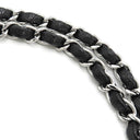 シャネル CHANEL マトラッセ 23 Wチェーン ブラック キャビアスキン ショルダーバッグ シルバー金具 黒 ダブルフラップ ダブルチェーン