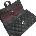 シャネル CHANEL マトラッセ 23 Wチェーン ブラック キャビアスキン ショルダーバッグ シルバー金具 黒 ダブルフラップ ダブルチェーン