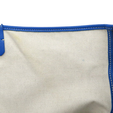 ゴヤール GOYARD サンルイ PM ブルー ゴヤールディンキャンバス シュヴロッシュカーフスキン トートバッグ シルバー金具 SAC SAINT LOUIS PM リバーシブル ヘリンボーン 青