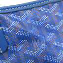 ゴヤール GOYARD サンルイ PM ブルー ゴヤールディンキャンバス シュヴロッシュカーフスキン トートバッグ シルバー金具 SAC SAINT LOUIS PM リバーシブル ヘリンボーン 青