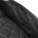 シャネル CHANEL GST トートバッグ A50995 ブラック キャビアスキン トートバッグ シルバー金具 黒 マトラッセ チェーンショルダー ココマーク