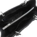 シャネル CHANEL GST トートバッグ A50995 ブラック キャビアスキン トートバッグ シルバー金具 黒 マトラッセ チェーンショルダー ココマーク