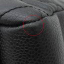 シャネル CHANEL GST トートバッグ A50995 ブラック キャビアスキン トートバッグ シルバー金具 黒 マトラッセ チェーンショルダー ココマーク